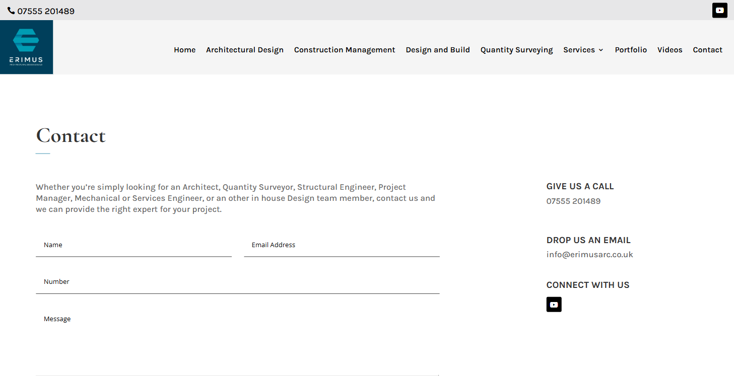 contact page